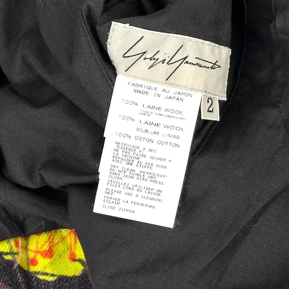 Yohji Yamamoto x Yasuto Sasada Artist Jacket Womens 2 Ikram Japan Authenticated - Picture 4 of 16